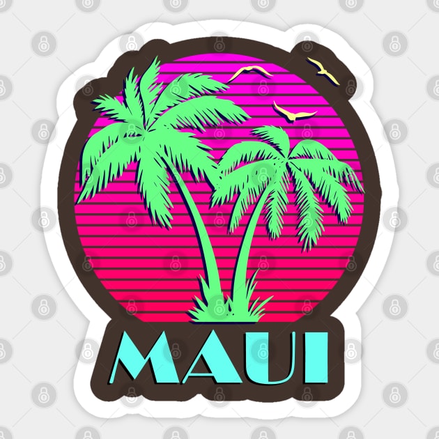 Maui Sticker by Nerd_art